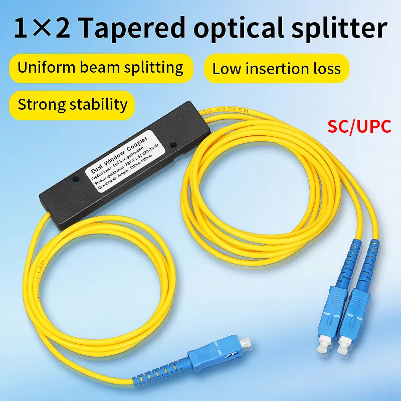 CMPTYCOO 1/2 Fiber Optic Divider FC UPC Fiber Optic Divider 1/2 Tail Fiber Cone Network Grade SC UPC/APC
