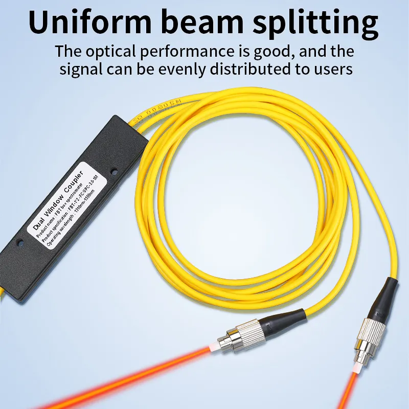 CMPTYCOO 1/2 Fiber Optic Divider FC UPC Fiber Optic Divider 1/2 Tail Fiber Cone Network Grade SC UPC/APC