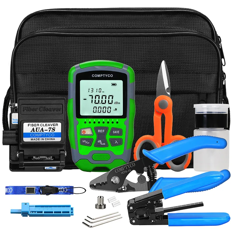 COMPTYCO AUA-MC70 rechargeable Optical power meter red light source all-in-one machine 15mw - 70+~10dbm optical fiber tool kit