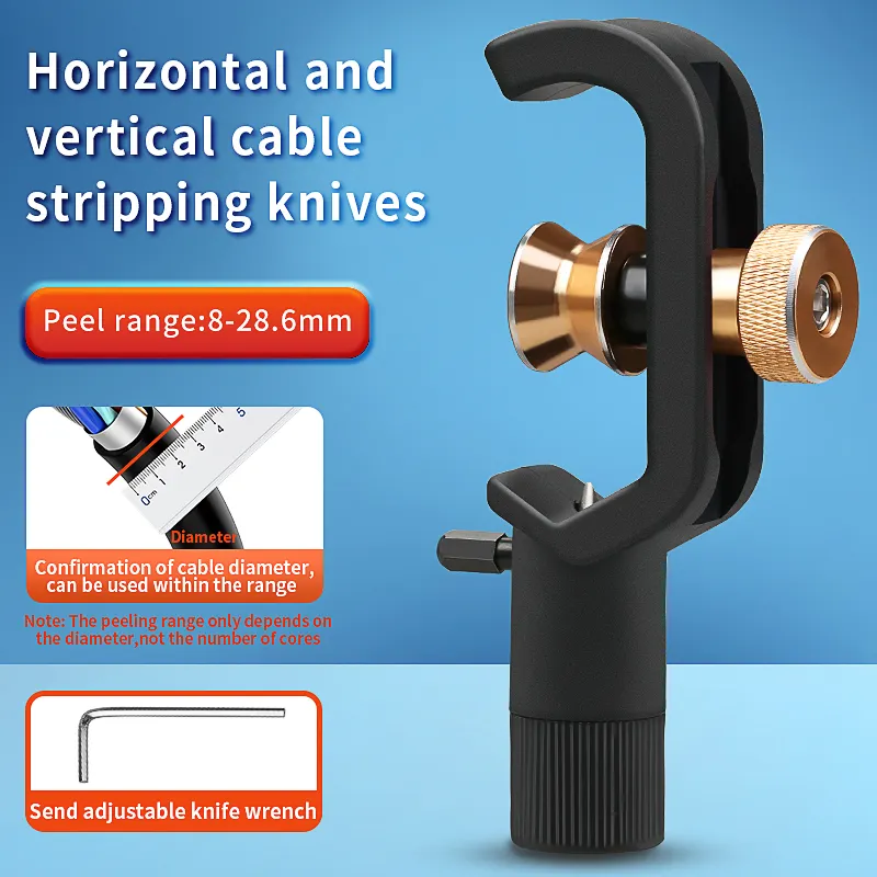 COMPTYCO Horizontal and Vertical Cable Opener 8-28.6MM Cable Stripping Knife Fiber Stripping Knife Armor Cable Stripping Knife Sky Window Opener