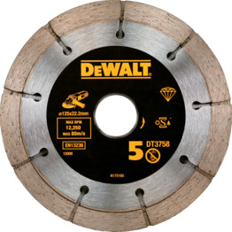 DT3758-QZ 125mm Twin Mortar Raking Blade Extreme 6.3mm Segments