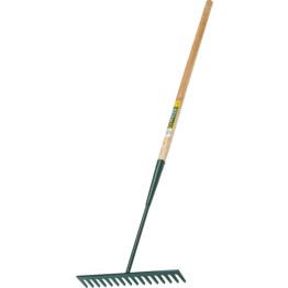 BTRW TARMAC RAKE WOODEN HANDLE