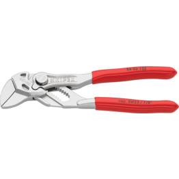 Mini Pliers Wrench, Plastic Coated, Chrome Plated, 150mm