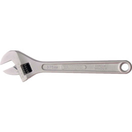 Adjustable Spanner, Chrome Vanadium Steel, 8in./200mm Length, 25mm Jaw Capacity
