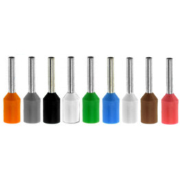 Bootlace Ferrule, Insulated Terminal, Red French Coding 35mm x 16f (Pk-500)